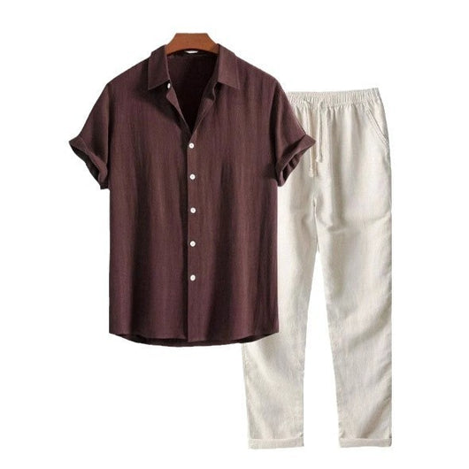 Conjunto Estampado Moderno para Hombre - Playera y Pantalón - Image 10