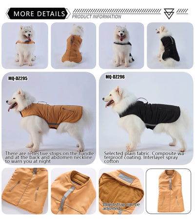 Chaqueta Impermeable y Resistente al Viento con Velcro para Perros Medianos y Grandes - Image 18