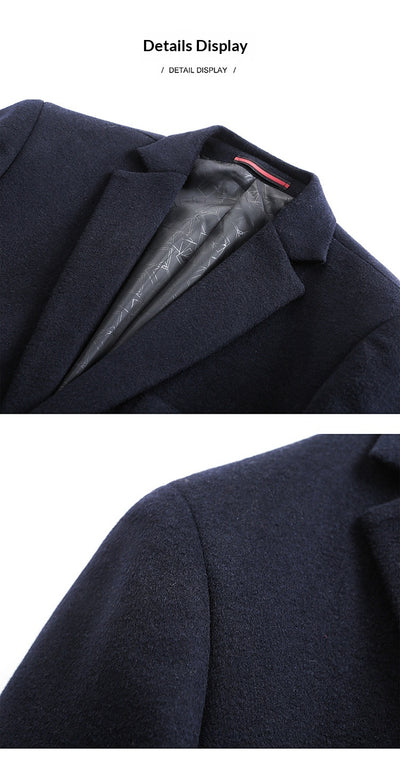 Traje de Lana Casual para Hombre - Otoño e Invierno - Image 17