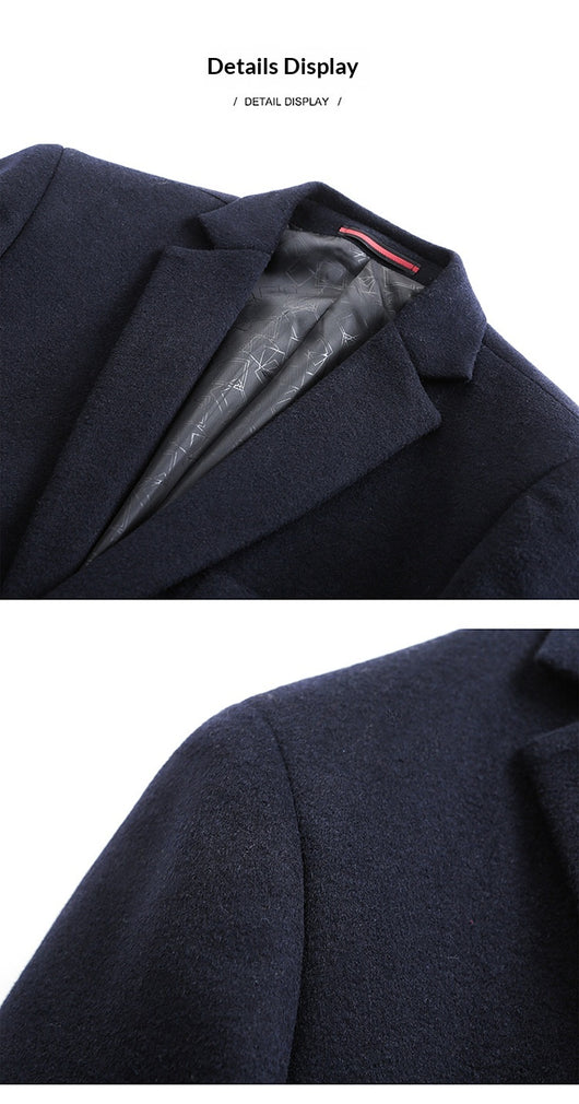 Traje de Lana Casual para Hombre - Otoño e Invierno - Image 17
