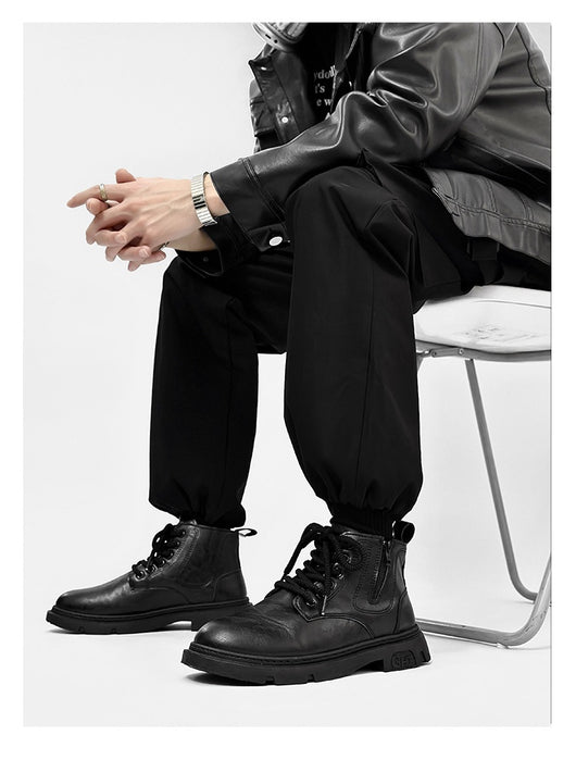 Botas Altas Estilo Británico Retro para Hombre - Casual y Versátil - Image 12