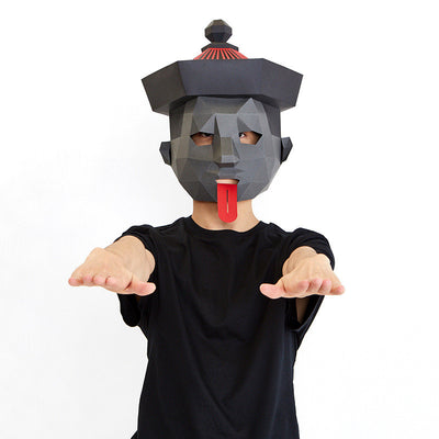 Máscara de Zombi Molde de Papel Creativo - Careta Aterradora - Image 5