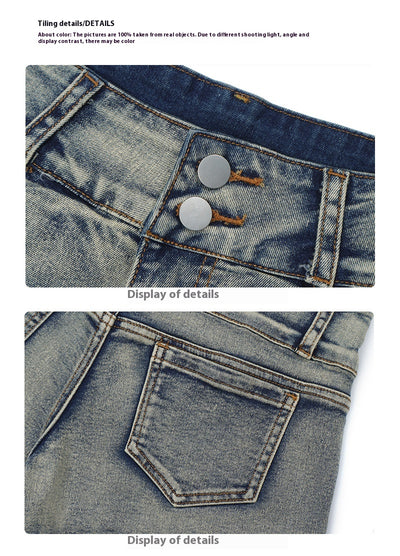 Pantalones Cortos Denim Lavado Efecto Adelgazante - Image 9