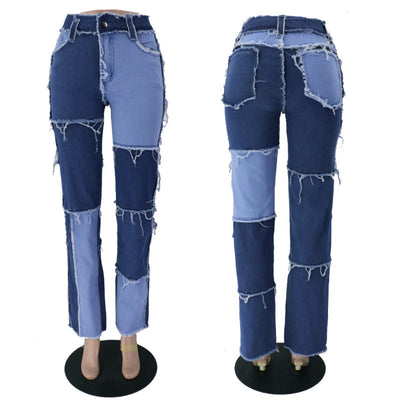 Pantalones Vaqueros Talle Alto Pierna Ancha Mujer Diseño Moderno - Image 6