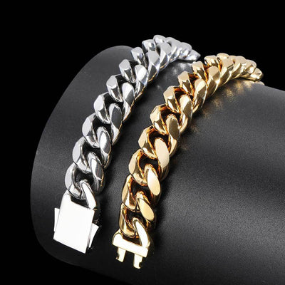 Pulsera de Acero Titanio y Oro 18k para Hombre - Image 4