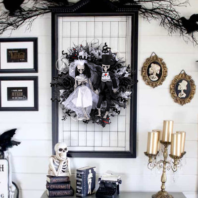 Guirnalda de Calaveras Novios Halloween - Decoración de Terror y Misterio - Image 3