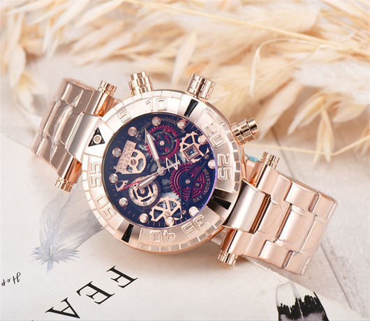 Reloj de Hombre Acero Inoxidable Esfera Grande Cuarzo Premium - Image 3
