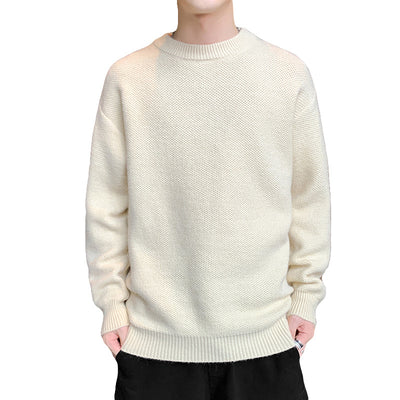 Suéter Suelto Cuello Redondo para Hombre - Abrigo Cálido Base - Image 6