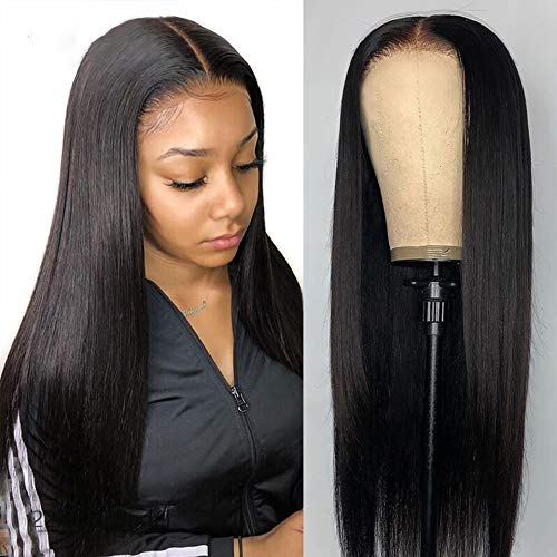 Peluca Frontal de Encaje Cabello Humano Brasileño Liso