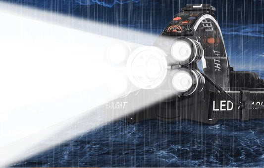 Linterna Frontal LED de Alta Potencia 5 Luces