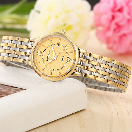 Reloj Deportivo Retro con Calendario y Correa de Acero Inoxidable Resistente al Agua