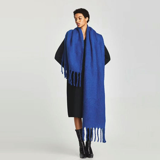 Chal Grueso Oversize en Tonos Macaron - Versátil y Cálido para Todas las Ocasiones - Image 22