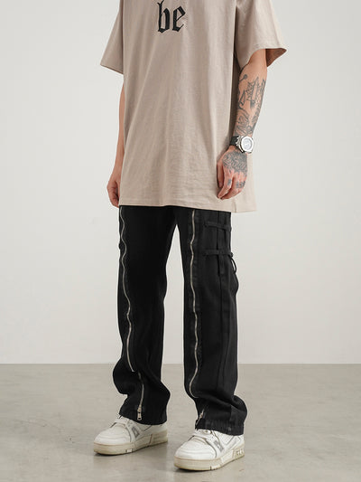 Jeans Rectos con Corte Tridimensional - Tendencia Urbana Unisex - Image 3