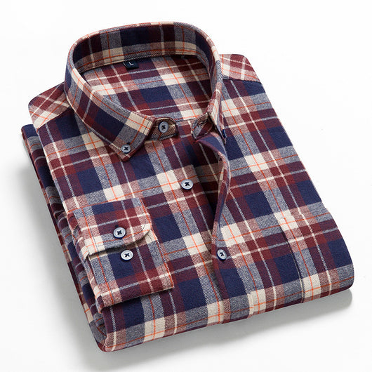 Camisa de Cuadros Casual Versátil para Hombre - Image 10