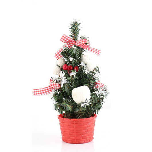 Árbol Navideño Miniatura PVC con Luces LED para Escritorio - Image 24