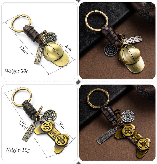 Llavero de Cuero Tejido a Mano - Estilo Vintage Artesanal - Image 30