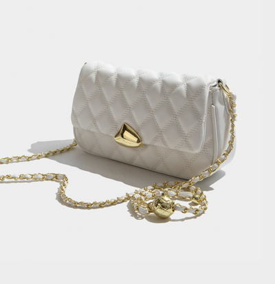 Bolso de Cuero Candy Color con Cadena Rombo para Mujer - Image 7