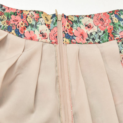 Falda Floral Francesa de Cintura Alta con Abertura Lateral para Mujer - Image 13
