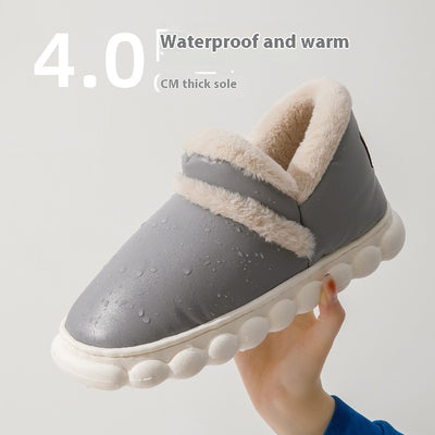 Pantuflas de Pareja Impermeables Antideslizantes de Algodón