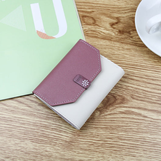 Billetera Compacta para Mujer con Cierre de Contraste y Compartimentos Múltiples - Image 11