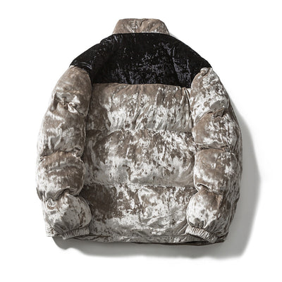 Chaqueta de Algodón Suelta con Cuello Contrastado y Terciopelo Grueso - Image 10
