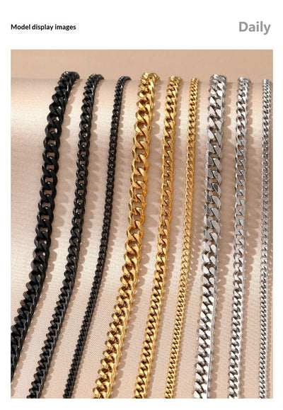 Collar de Acero Titanio Estilo Hip-hop Urbano para Hombre - Image 9