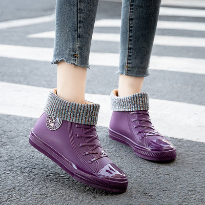 Botas Impermeables de Moda Primavera Otoño para Mujer - Estilo Laboral - Image 14