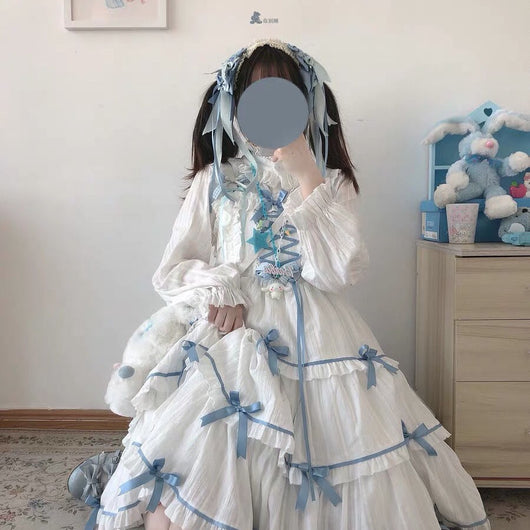 Vestido Lolita Dollori Vintage con Moño de Cintas - Image 9