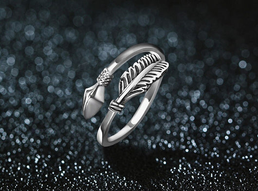 Anillos de Pareja con Flecha del Amor - Diseño Minimalista para Parejas - Image 4