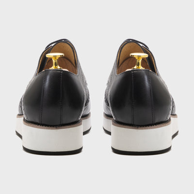 Zapatos Derby Tejidos Punta Fina - Calzado Casual de Cuero para Hombre - Image 16