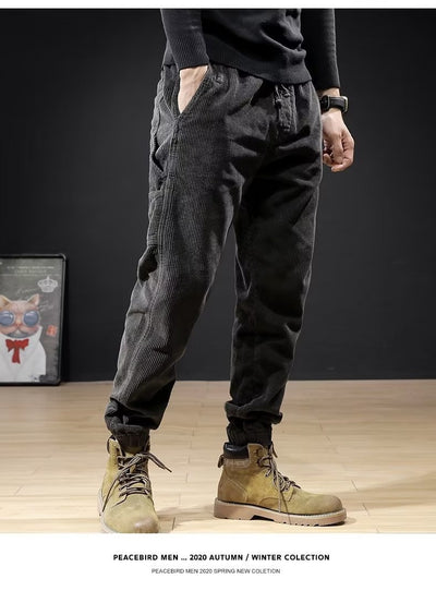 Pantalones de Pana Holgados Talla Grande para Hombre - Image 18
