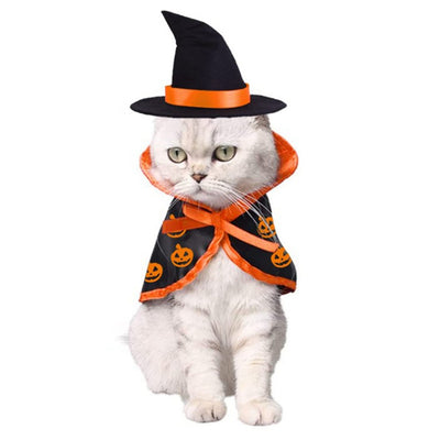 Conjunto de Capa y Sombrero Halloween para Mascotas - Disfraz Adorable para Perros y Gatos - Image 7