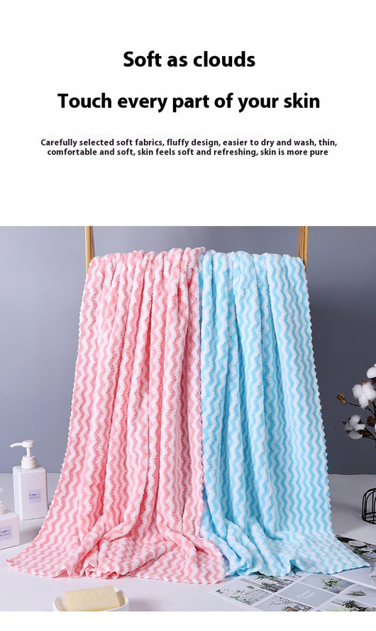 Juego de Toallas Coral Fleece Efecto Agua - Mamá e Hijo - Image 17