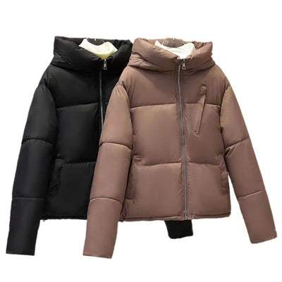Abrigo Acolchado Cálido para Mujer con Bolsillos - Chaqueta de Algodón Grueso - Image 5