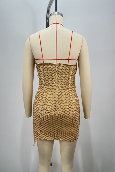 Vestido de Fiesta con Lentejuelas y Flecos - Diseño Personalidad Mujer - Image 11