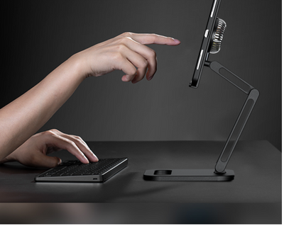 Soporte Ajustable para Tablet y Celular - Aluminio Plegable