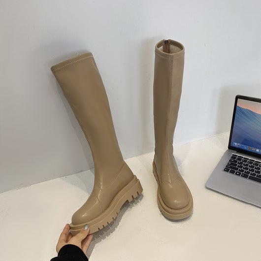 Botas Altas Slim Retro Versátiles - Image 9