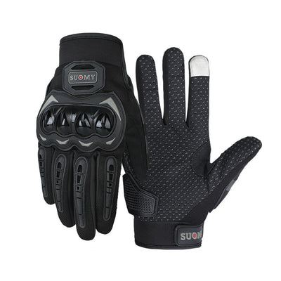 Guantes de Motocicleta con Protección de Cáscara de Piel de Oveja para Hombre - Image 9