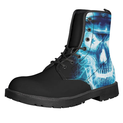 Botas Martin de Cuero para Mujer con Tacón Bajo y Diseño Estampado - Image 3