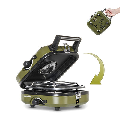Estufa Portátil de Doble Quemador para Camping y Picnic - Image 4