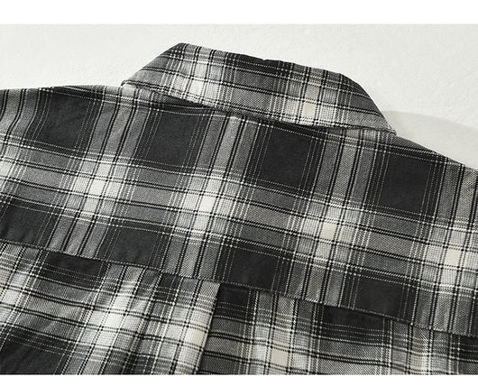 Camisa Cuadriculada Suelta y Cómoda para Hombre - Image 12
