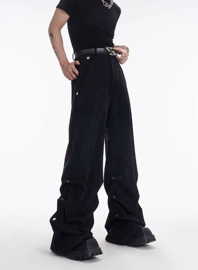 Pantalones Casuales Plisados de Ante Original Design para Hombre - Image 11