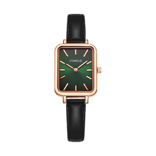 Reloj Cuadrado Verde Coreano Estilo Puntero para Mujer - Image 6