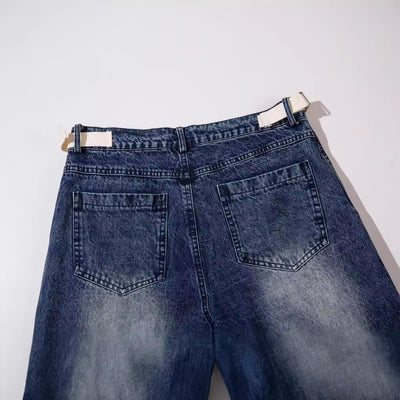 Jeans Rectos de Cintura Alta con Pliegues Amplios - Image 5