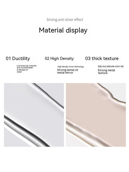Adhesivo Metálico para Manicura Francesa - Oro y Plata - Image 9