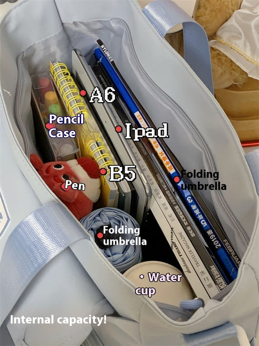 Bolsa Tote Escolar Japonesa de Gran Capacidad para Estudiantes - Image 32