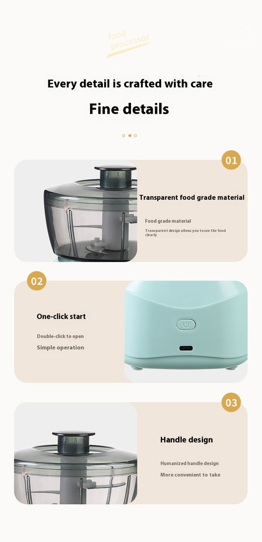 Procesador de Alimentos Eléctrico Multifunción para Carnes Picadas - Image 22