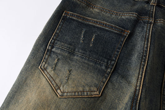 Pantalones Vaqueros Rotos Azul Oscuro para Hombre - Image 16