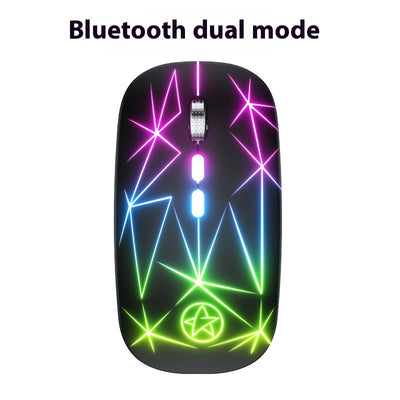 Ratón Inalámbrico Bluetooth Dual Mode con Luz LED, 5 Botones y Rueda de Metal - Image 9