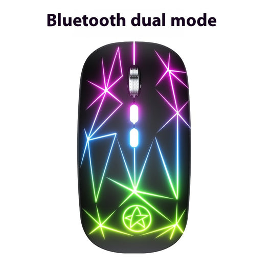 Ratón Inalámbrico Bluetooth Dual Mode con Luz LED, 5 Botones y Rueda de Metal - Image 9